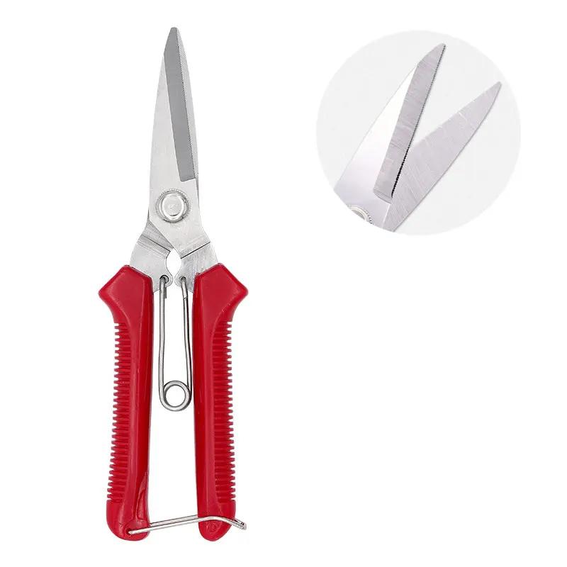 190mm Straight Head Pruning Shears Non-slip HandleStainless Steel Outils Manuels Household Bonsai Garden Scissors Pruing Shear
