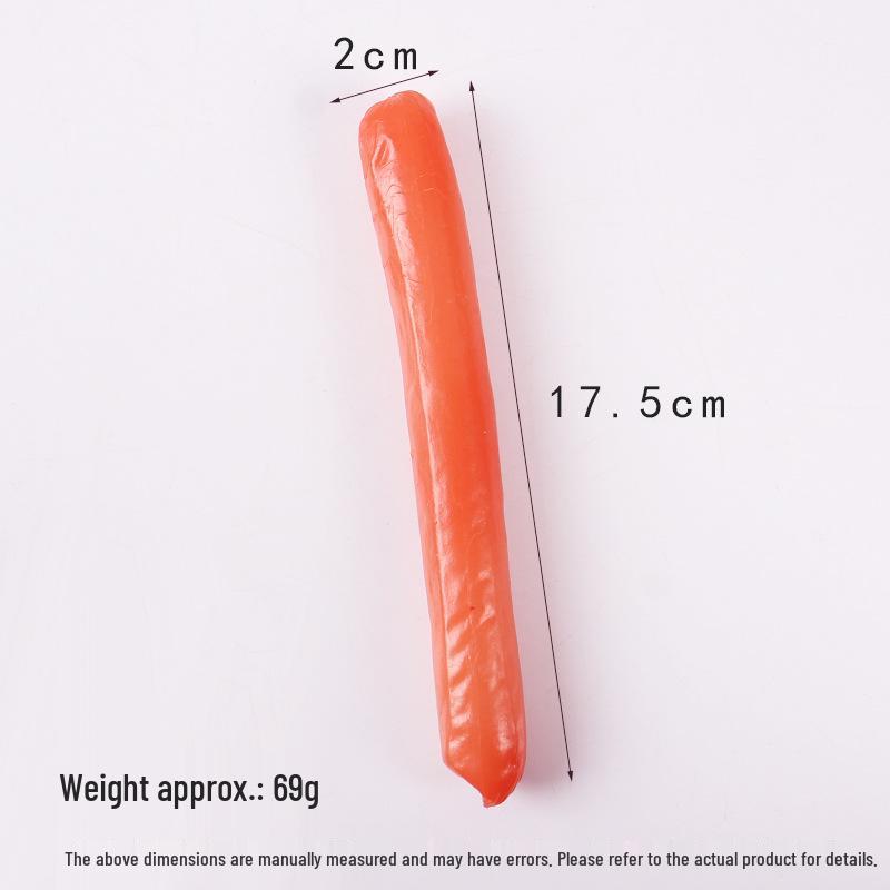 Grilled Sausage Magnet & Keychain Toy - Simulated Hot Dog & Cured Sausage