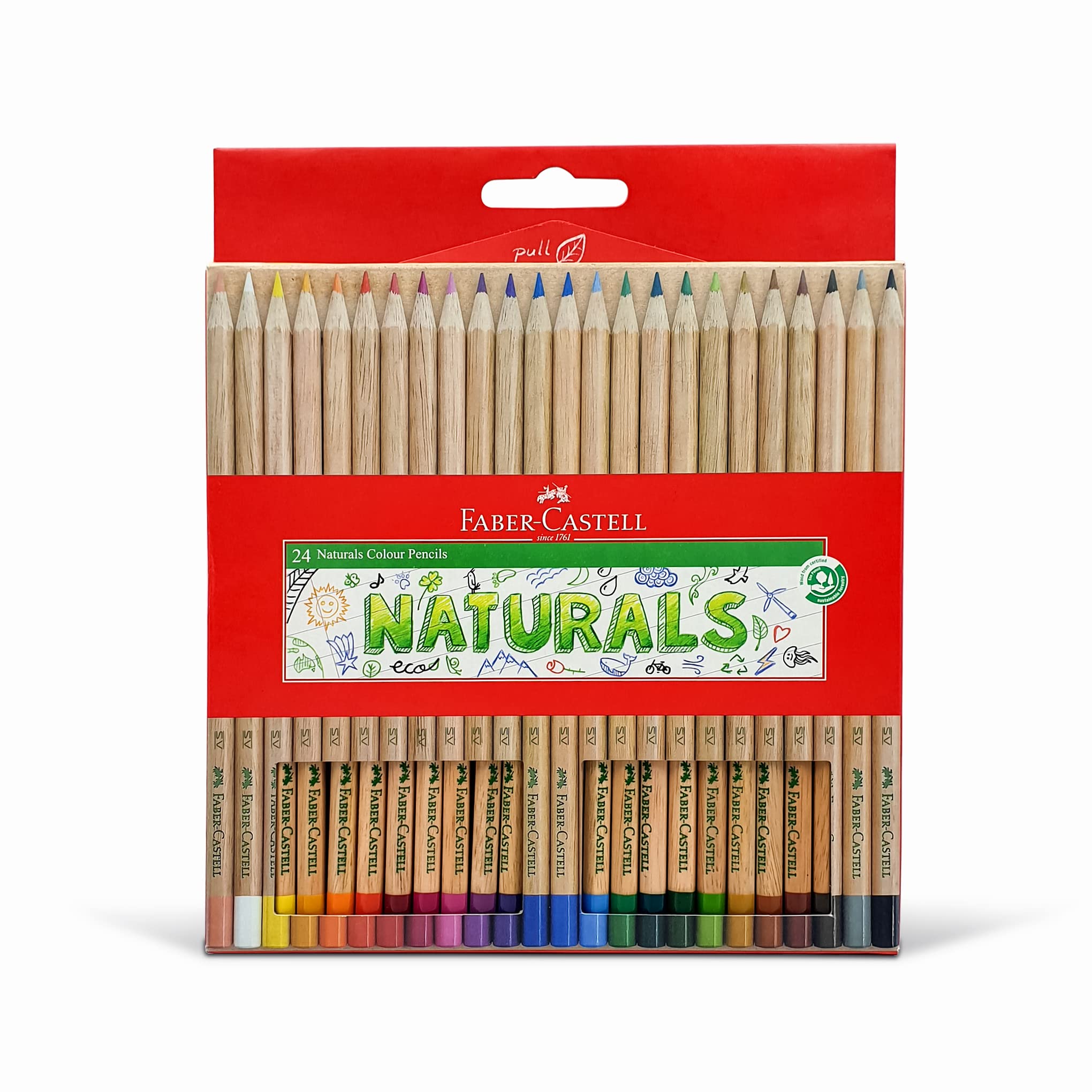 

Colored Pencils Natural 24 Color Set 27181002 Faber-Castell