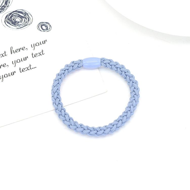 Korean Handmade Knitted Hair Scrunchies: High Elasticity, Braided Style Hair Ties.