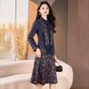 Kebeier New Chinese Style Printed Two-Piece Dress Set