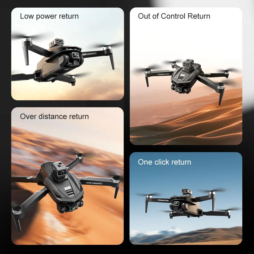 2026 New Upgraded V168 Pro Max GPS LCD Screen Ccontrol 8K HD Dual Cameras Remote WIFI FPV Remote Control Portable Obstacle Avoidance Drone