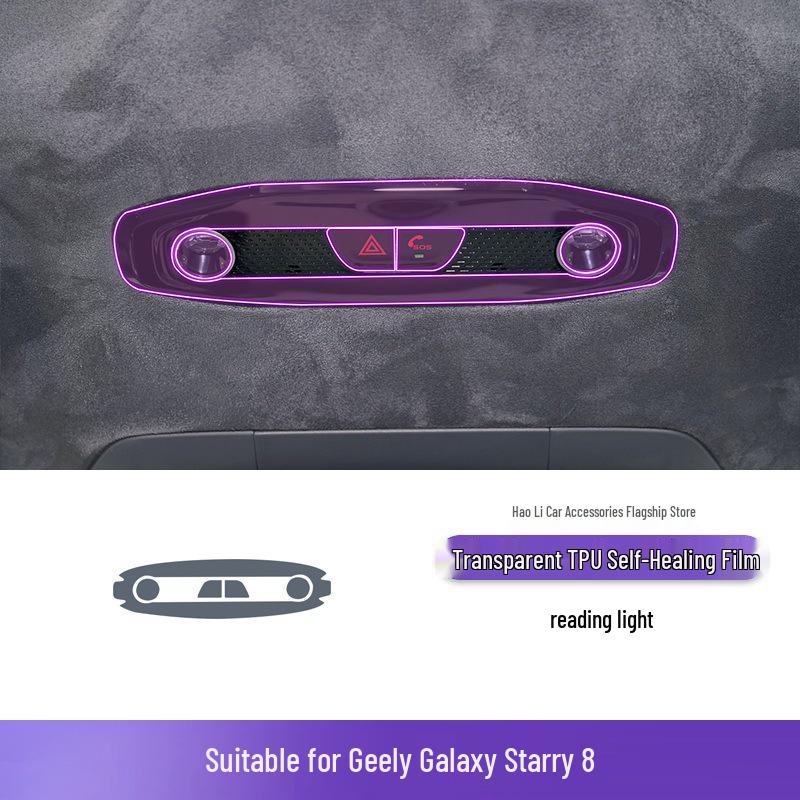 TPU Protective Film for Geely Galaxy Starry 8 Gear Shift Trim - Fits 25 Models