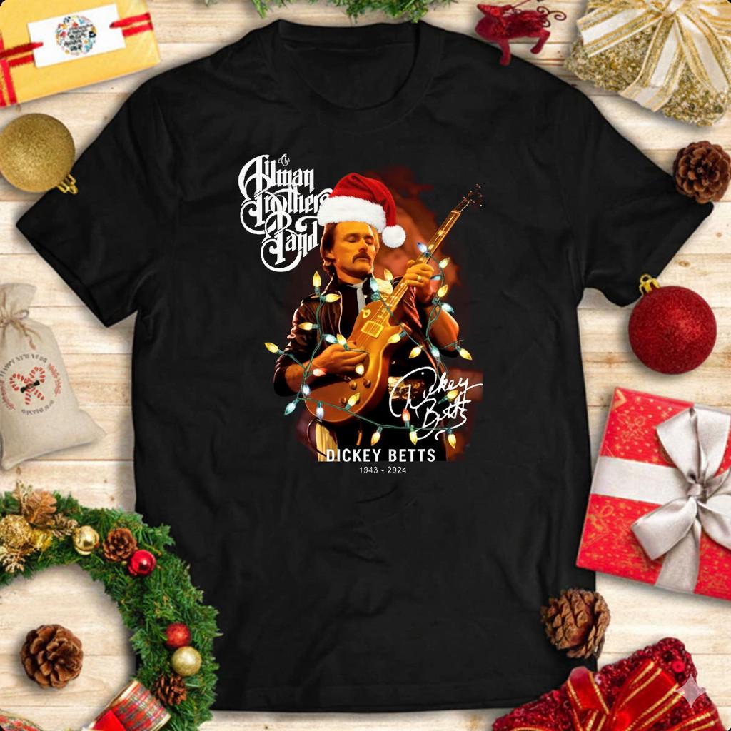HOT Special Singer Dickey Betts Christmas T Shirt Cotton XXL