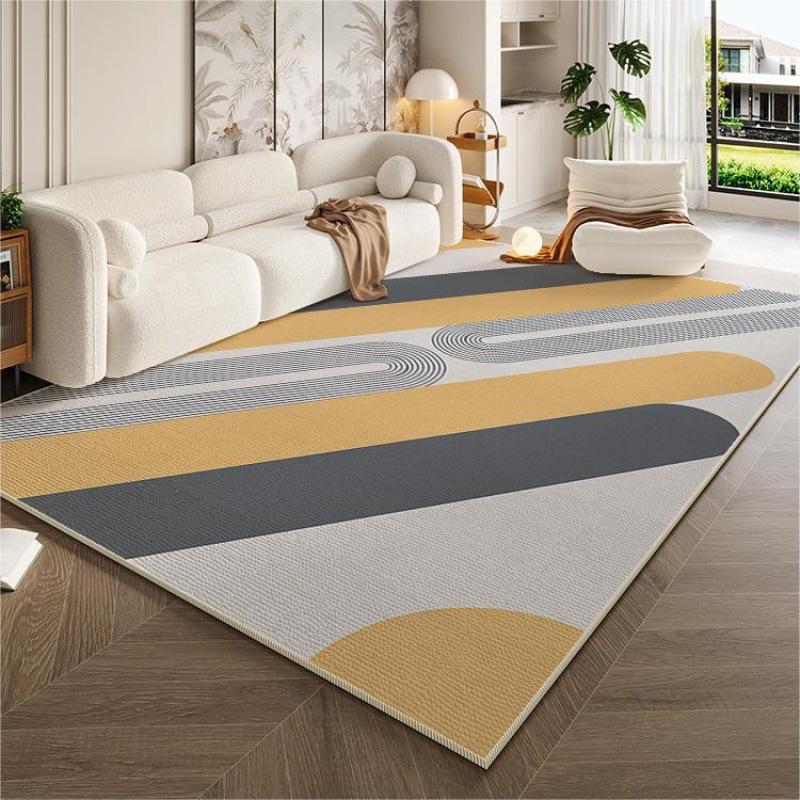 Cream Style Simple Carpet for Living Room Sofa Mat Anti-slip Easy To Clean Bedroom Wardrobe Room Mat Home Decoration