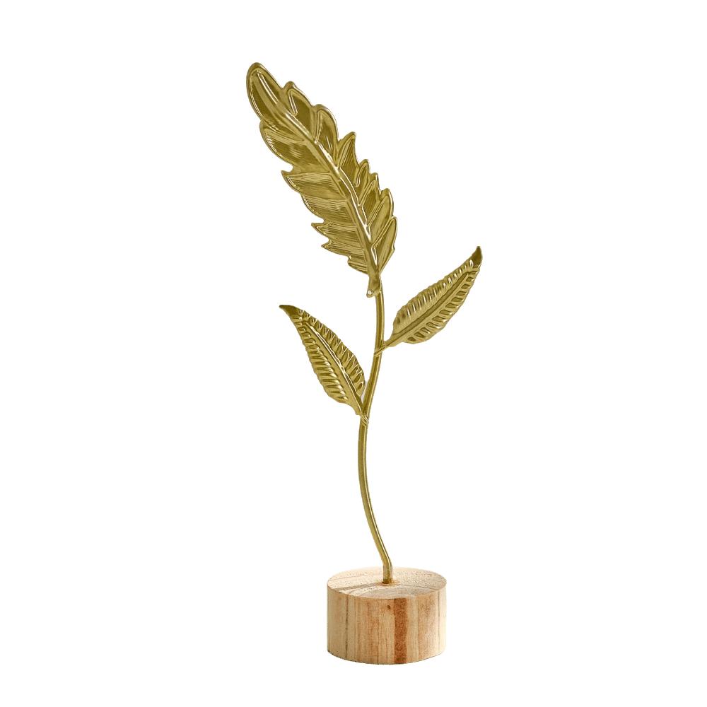 Hollow Out Leaves Ginkgo Leaf Ornament Gold Green Tabletop Decoration Home Decoration