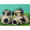 Grass Bird Nest Hangable Nest House Bird Cage Small Birdcages Tent Outdoor Garden Sleep Nest for Wildlife Bird