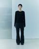 Kiyoi Cutout Skirt Pants [Black]