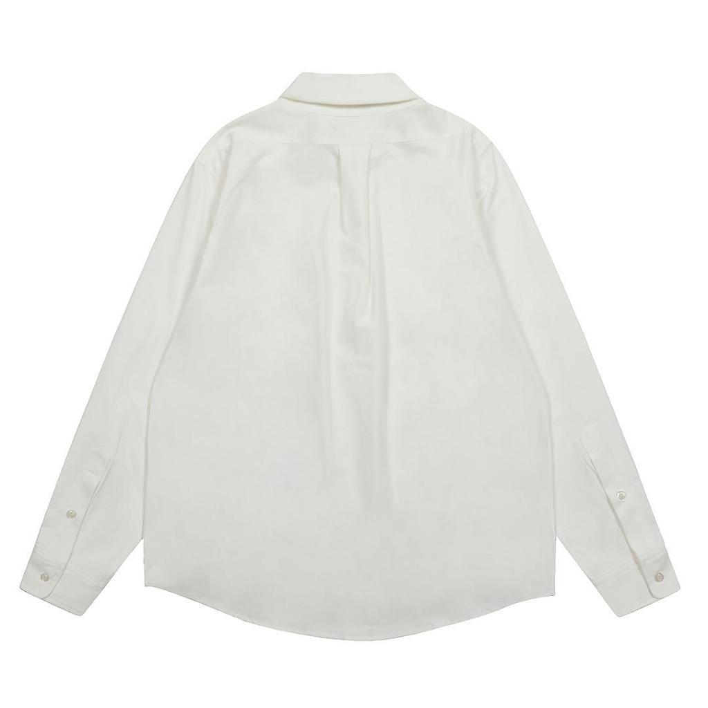 Unisex Classic RL Old Money Embroidered Horse Long Sleeve Casual Shirt