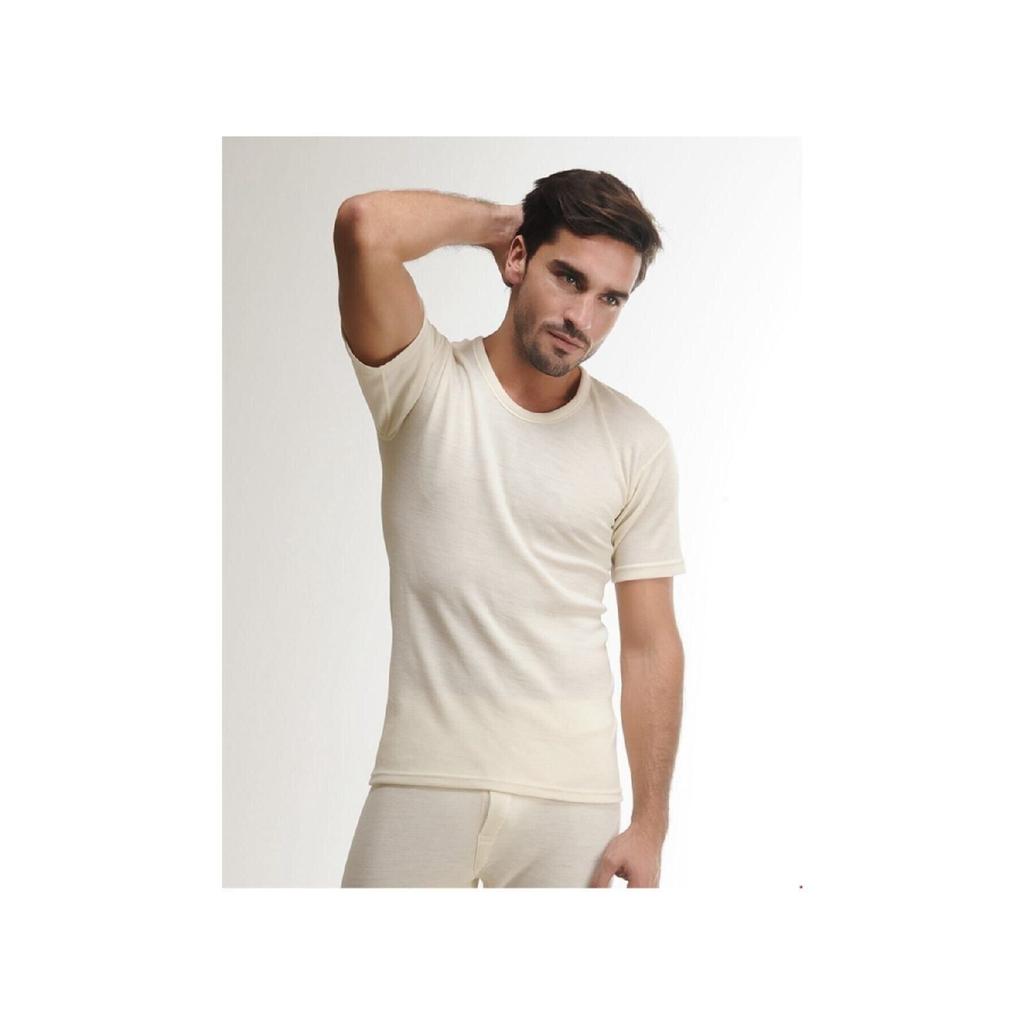 Men's Short Sleeve Undershirt Wool Undershirt 1000