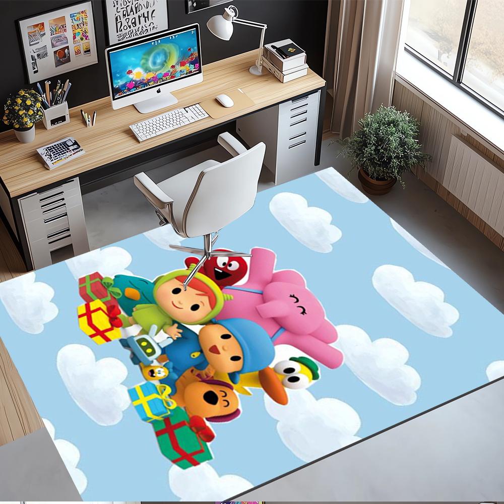 Pocoyo Printed Carpet,Rug,for Office Chair Living Room Bedroom Kitchen Room Decor Gifts.