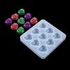 Small Crystal Silicone Mold with 9 Holes Silicone Craft Molds Beautiful Heart Shaped Chocolate Molds Silicone