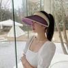 UV Protection Empty Top Visors UPF50+ Beach Hat New Women's Hat  for Outdoor Beach