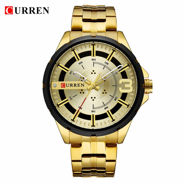 CURREN Steel Strap Watch Simple Business Watch Waterproof Men's Fashion Watch