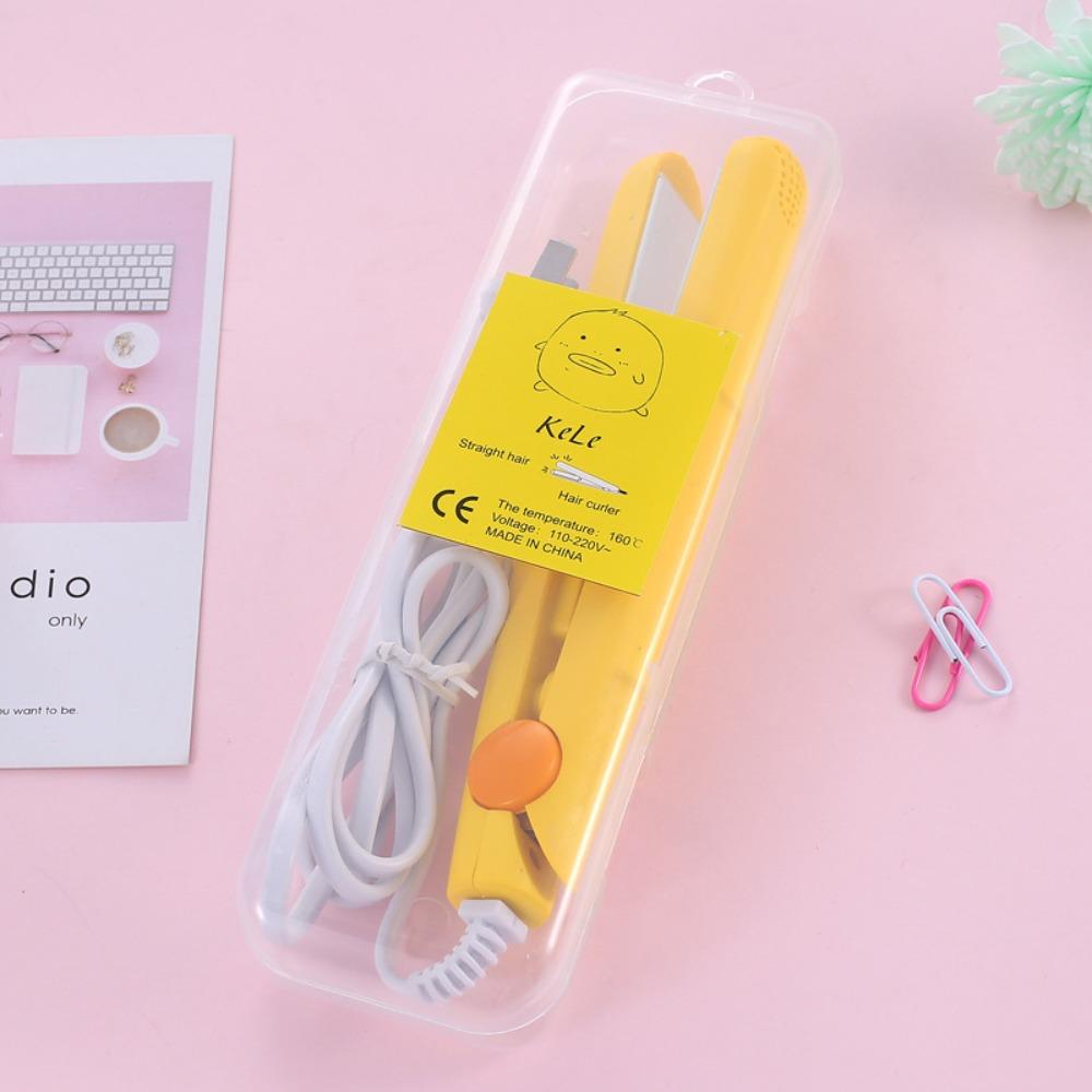 2 in 1 Hair Straightener Mini Curling Iron Portable Hair Curler  for Short Hair Fine Hair