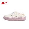 WARRIOR Women Hook Loop Canvas Shoes Size 34-40 Soft Sole Platform Quick Lace Slippers Style Casual Walking Shoes