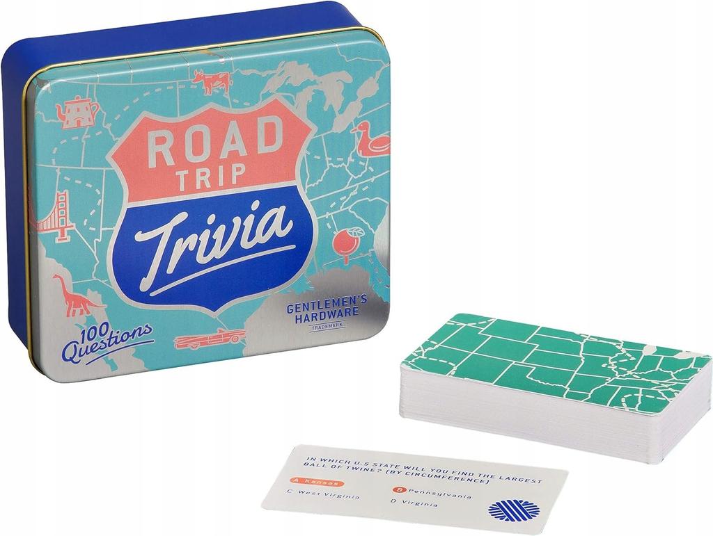 Z3471 Men's Quiz Game GEN498 Road Trip Quiz
