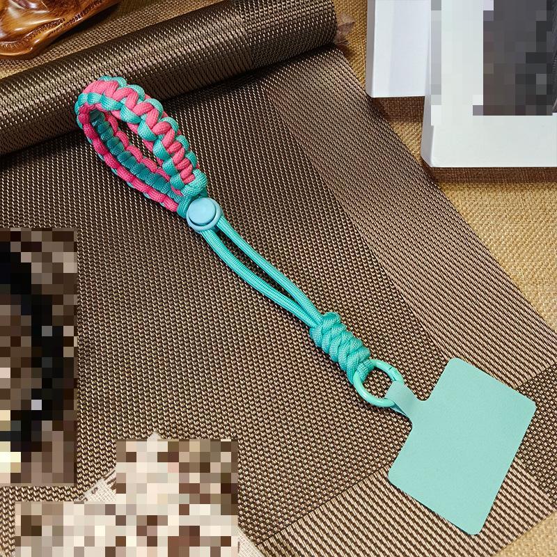 1 Pc Durable Anti-theft Fashion Wrist Phone Charm Simplicity Sport Kniited Adjustable Keychain Phone Lanyard Phone Accessories