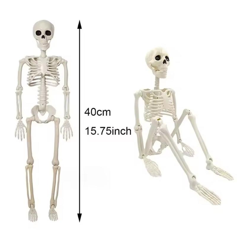 40CM Scary Human Shape Skeleton - DIY Halloween Horror Props, Haunted House Indoor Outdoor Decoration