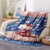 1PC Hello Kitty Pink Print Flannel Blanket, High Quality All Seasons, Home Decor, Warmth and Comfort, Perfect for Christmas Gifts
