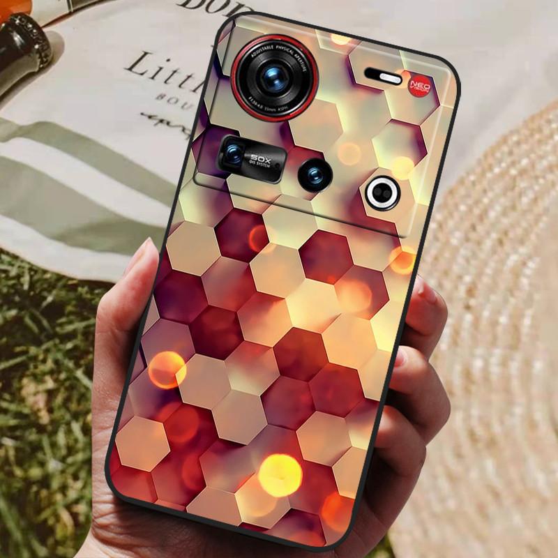 Pro pouzdro ZTE Nubia Z70 Ultra 5G 6,85'' Černé silikonové TPU měkký kryt telefonu pro Nubia Z70 Ultra Ochranné zadní kryty Z 70 Ultra