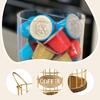 Coffee Pod Holder Coffee Pod Storage Basket Multifunctional Accessory , Golden for Coffee Lover Rustic Pod Container Wood Base