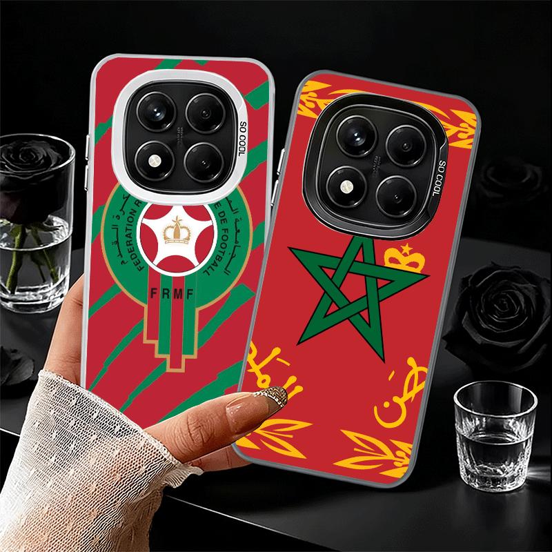 Morocco Flag Soft Phone Case for Xiaomi Redmi Note 13 14 15 Pro Plus 12S 12 11S 11 11T 10S 10 Shockproof Cover Back Shell