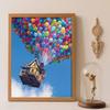 5d Diamond Painting Full of Diamonds Diy Diamond Embroidery Decorative Painting Ornaments Living Room with Balloons House