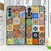 Italian Sicilian Style Floral Pattern Soft Phone Case for Samsung A17 A37 A57 A16 A26 A36 A56 A15 A25 A35 A55 A14 A24 A34 A54 A1