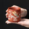 Heat-changing color Dragon and Phoenix master cup straight cup tea cup tea cup kung fu tea set