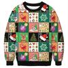 Colorful House Unisex's Ugly Christmas Jumper Sweater Printed Pullover, Halloween 3D Digital Print Sweatshirt