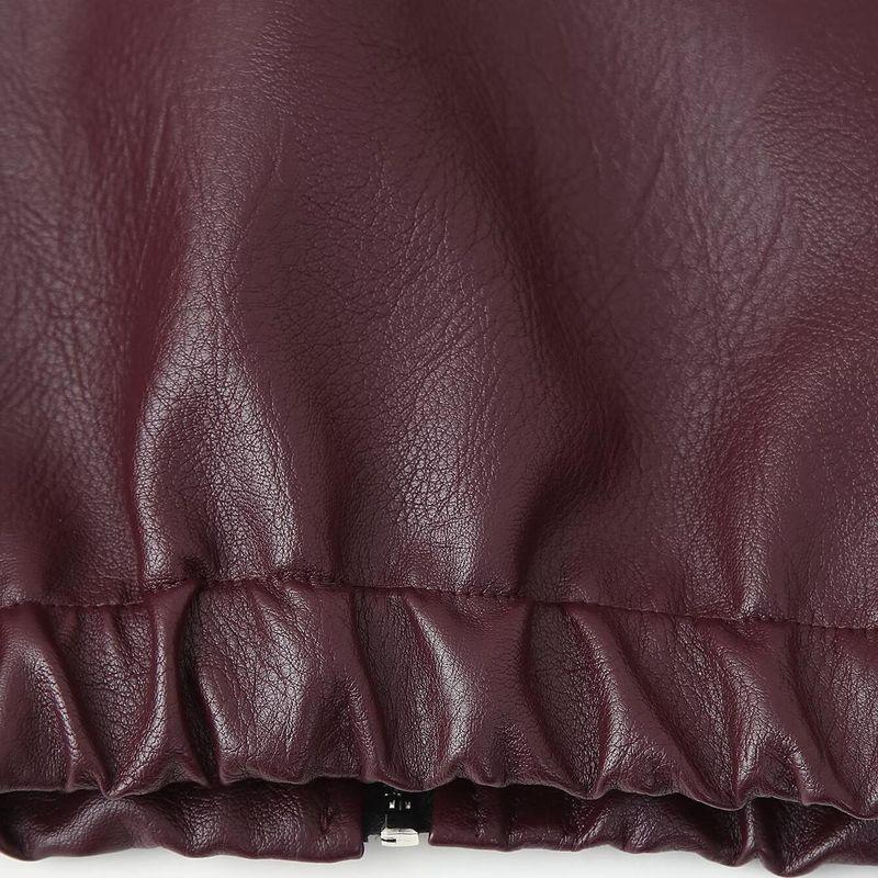 Kaslead New Arrival Women's Clothing Fashion Style Fashion Minimalist Versatile Casual Long Sleeve Leather Jacket Coat