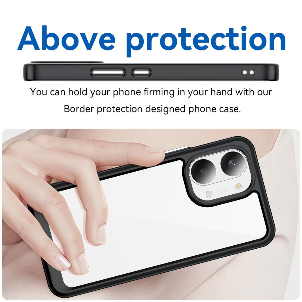 For Poco X8 Pro Max Clear Case Poco X8 Pro Max Cover Funda Coque Hard Translucent Soft Frame Phone Bumper Poco X8 Pro Max
