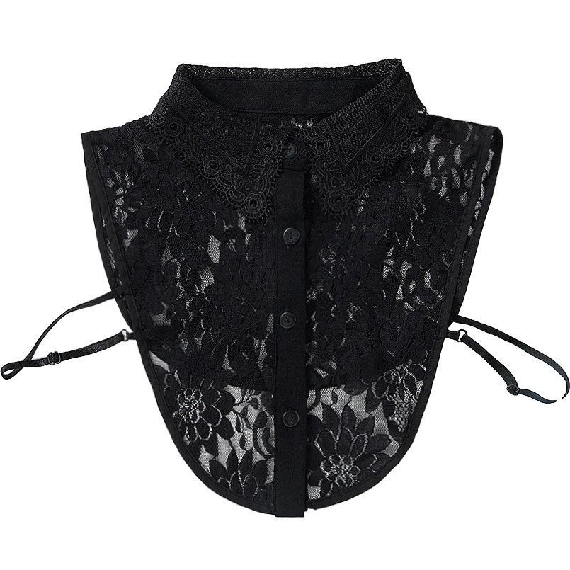 

Women s Lace Decorative Fake Collar for All Seasons чёрный
