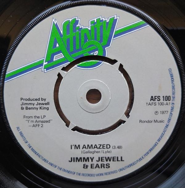 

7inch Record JIMMY JEWELL & EARS - I m Amazed AFS100 Affinity 1977 UK Rock Used