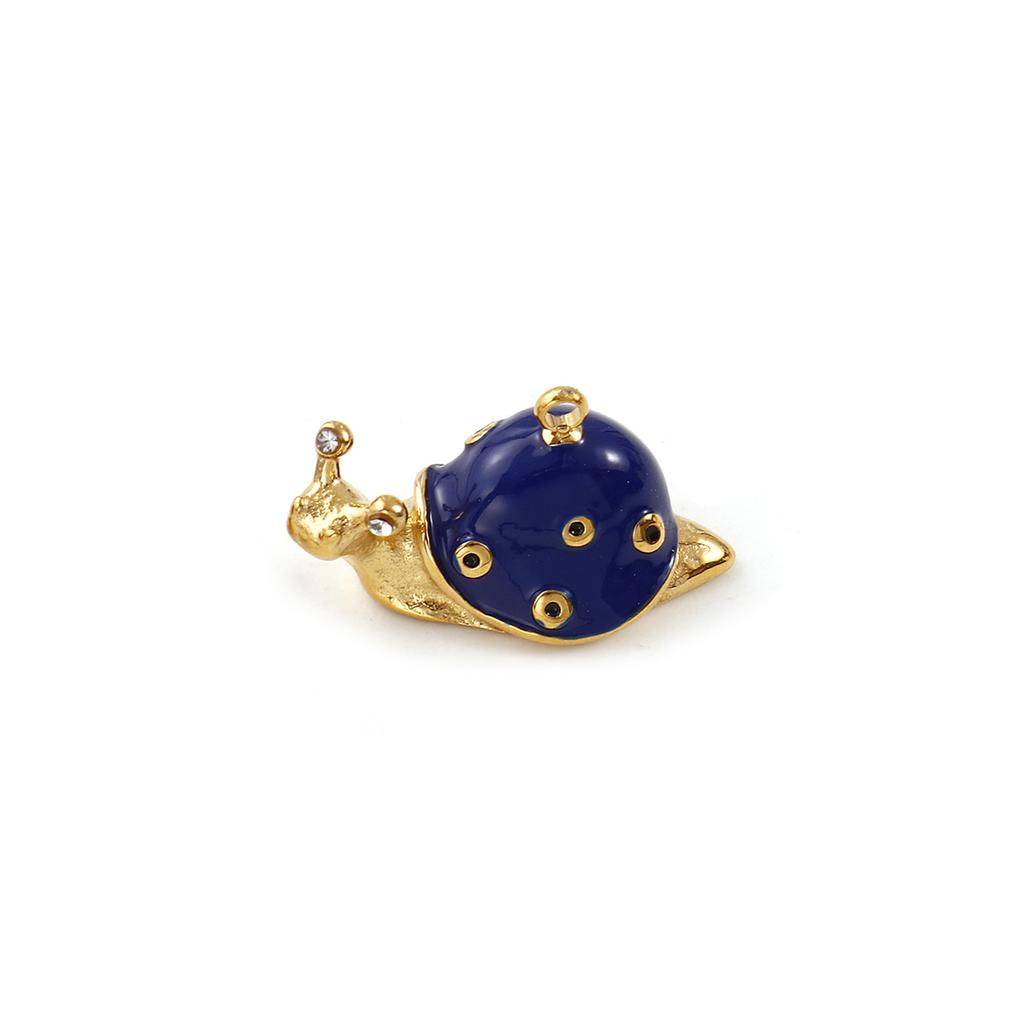 1pc Cute Enamel Hedgehog Snai 304 Stainless Steel Charms 18k Gold Plated Animal Pendants For Necklace Fashion Jewelry Making