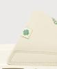 Covernat Woman Clover Heart Label Slide Ecru