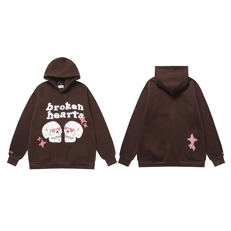 Mens Oversized Hoodie With Retro Moon Print Streetwear Sweatshirt Winter