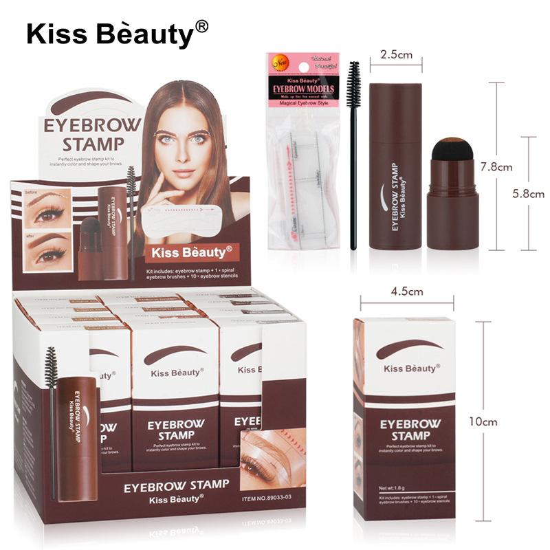 Kissbeauty Augenbrauenfarbe Creme schnelltrocknend und langanhaltend wasserdicht und schweißresistent Air Cushion Augenbrauenpuder Augenbrauencreme Make-up