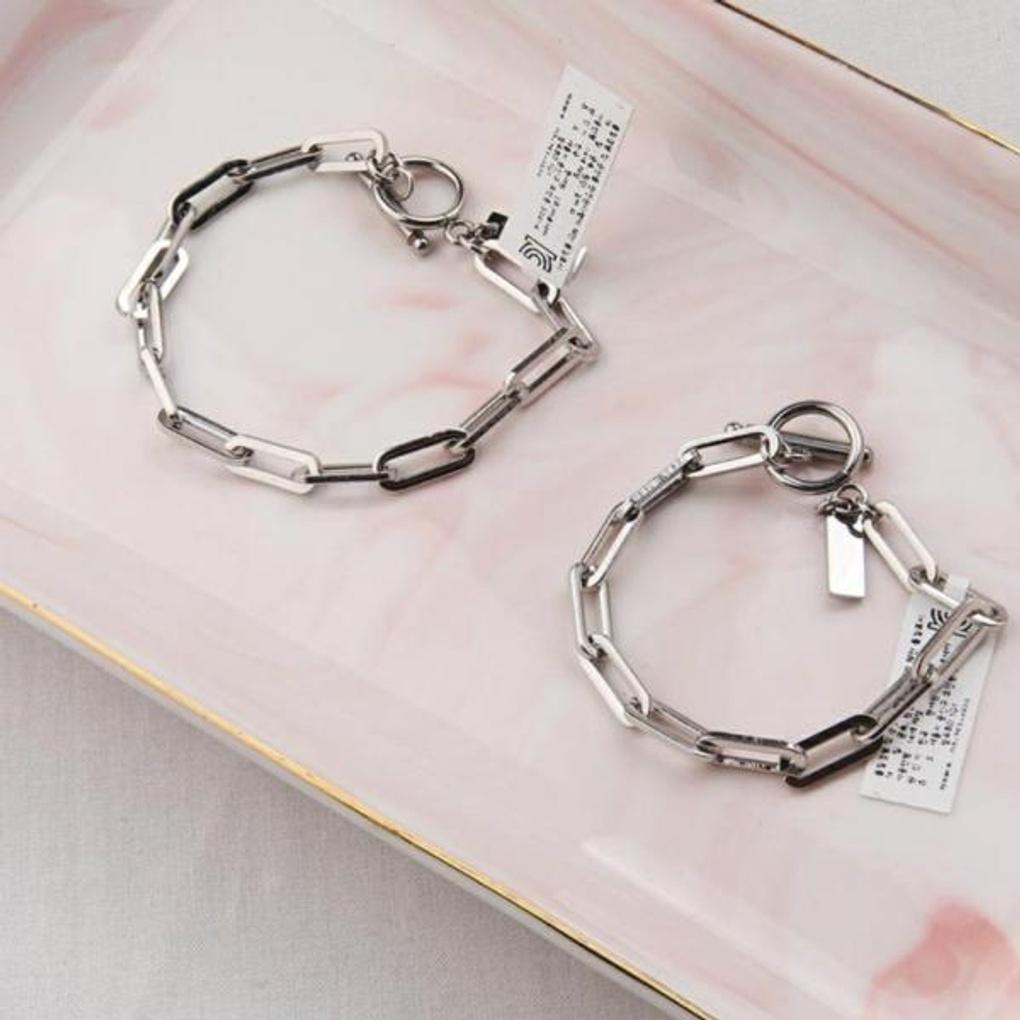 

Atria 50% off! Tiba Square Stick Chain Surgical Steel Women s Bracelet HNFBASC0014