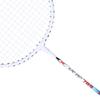 2Pcs Iron Alloy Battledore Badminton Racket Primary Training Practicing Equipment with Soft Handleblue