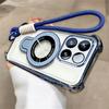 Rope Lanyard Strap Stand Phone Case For Motorola MOTO Edge 60 70 Fusion 50 50 Pro 50 NEO Transparent Shockproof Silicone Cover