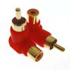 Degree Converter L Splitter Right Angle Male To Female Audio Adapter RCA Connector Plug RCA Adapter