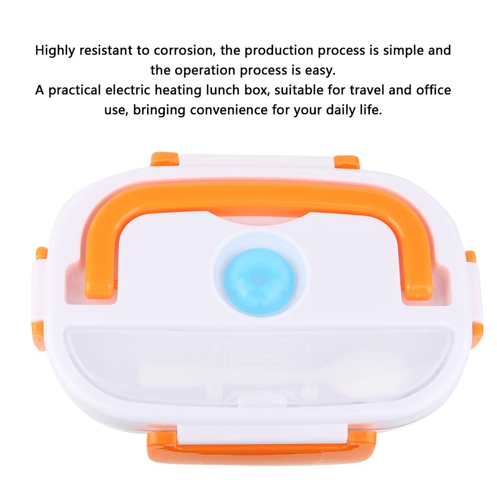 Portable Electric Heating Lunch Box Food Storage Container   (Orange)