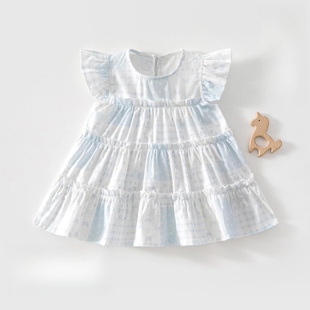 Baby And Toddler Girl'S Dress Summer Thin Floral Princess Style Sweet Dress Baby Clothing For Going Out