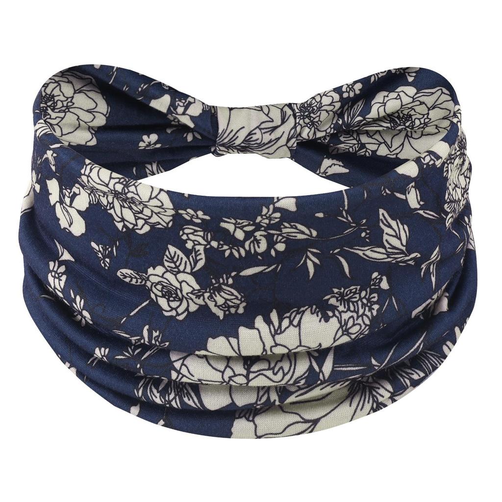 Cross-Border Women's Cotton Yoga Headband - Elastic, Sweat-Absorbing, Fashionable