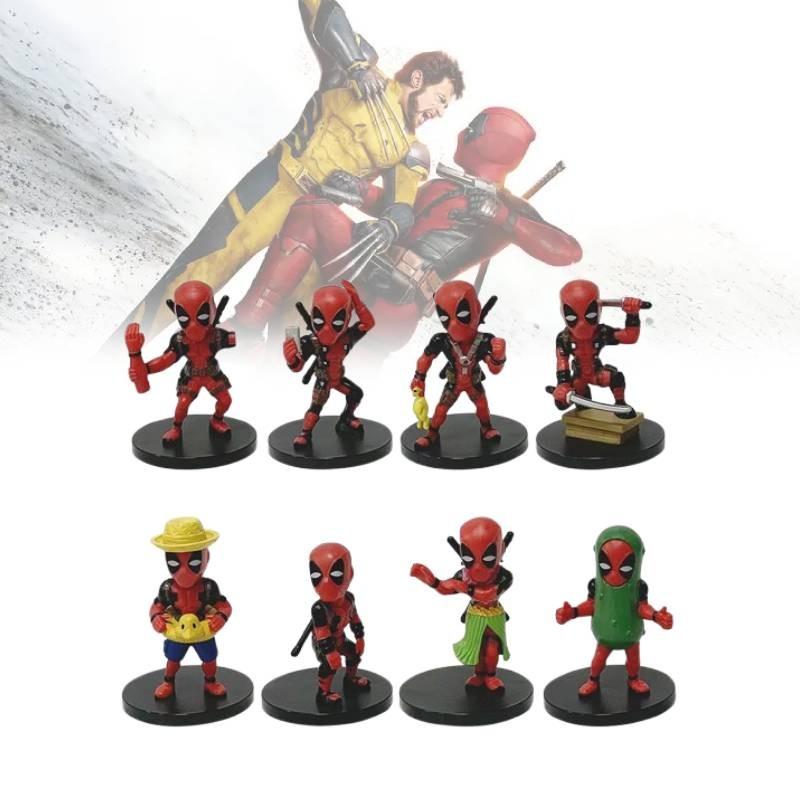 Character Deadpool Model Toys Cute Cartoon Living Room Tabletop Decor Dolls
