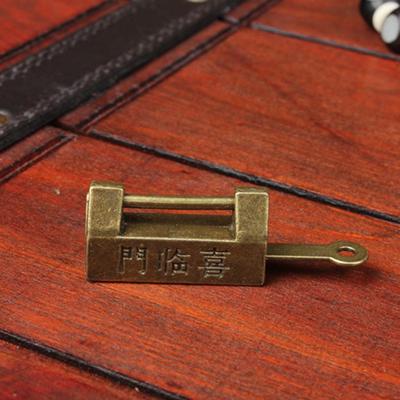 Vintage Padlock Bronzy Zinc Alloy Key Padlock Small Padlocks for Jewelry Box Antique Lock