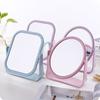 European Style Makeup Mirror Dual Side Rotating Desktop Vanity Mirror with Stand for Dorm