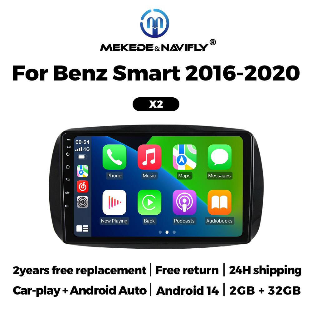 Wireless CarPlay Android Auto Car Raido for Mercedes Benz Smart Fortwo 453 2014-2020 Multimedia Player Autoradio Stereo Receiver